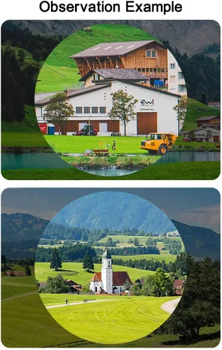 Miniatura 2 de Prismáticos de alta potencia de 10 x 35 para adultos, focos ajustables de larga distancia, telescopio transparente para exteriores, binoculares