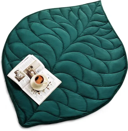 Miniatura 8 de Kaisa Manta con Peso para Adultos (5 libras, 23" x 29"), Manta de Regazo con Peso Suave Lavable a Máquina, Mantas Pequeñas Pesadas con Cuentas