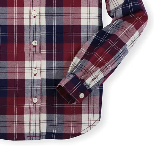 Miniatura 3 de Hope & Henry Blusa plisada de manga larga con botones para niña