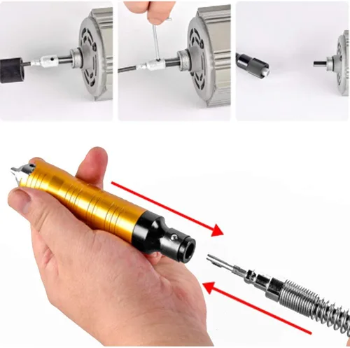 Miniatura 3 de Herramienta Giratoria de Eje Flexible Molinillo Colgante Carver Kit de Herramientas Eléctricas Multifunción para Trabajo en Metal, Control por