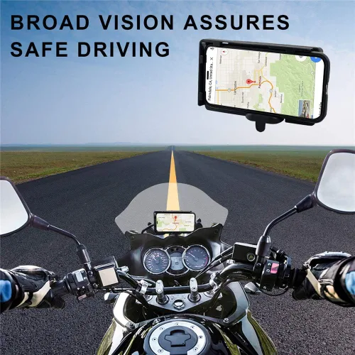 Miniatura 8 de MDPROMCP R1200GS - Soporte para teléfono para motocicleta con cargador USB doble, soporte de navegación GPS compatible con F700GS F800GS R1200GS