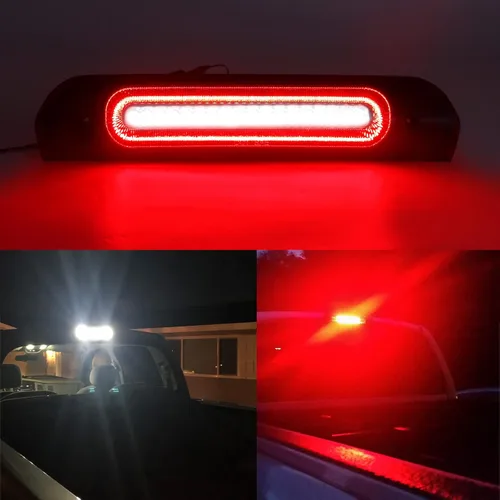 Miniatura 6 de R&F Auto Lente ahumada LED de repuesto de luz de freno de montaje alto para Ram 1500 2500 3500 (2002-2008), para Ram 2500 3500 (2009), luces