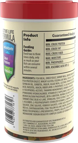Miniatura 2 de TetraColor Tropical Flakes, Alimento para Peces que Realza el Color, Dieta Nutricionalmente Equilibrada para Peces Tropicales, 2.2 oz