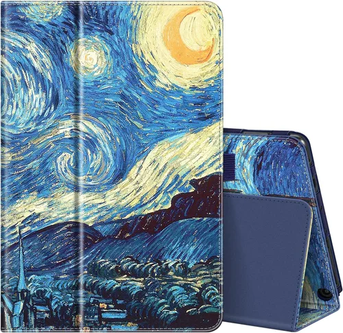 Miniatura 25 de Fintie - Funda tipo libro para tableta Amazon Fire HD 10 y Fire HD 10 Plus (solo compatible con versión de 11ª generación 2021), Funda de pie
