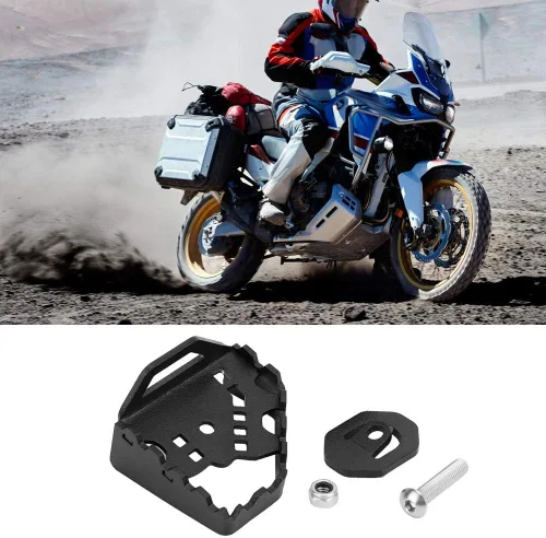 Miniatura 2 de Fydun Freno Agrandar Peda, Palanca de freno trasero Agrandar Pedal para CRF1000L Africa Twin Sports 14-18 (negro)