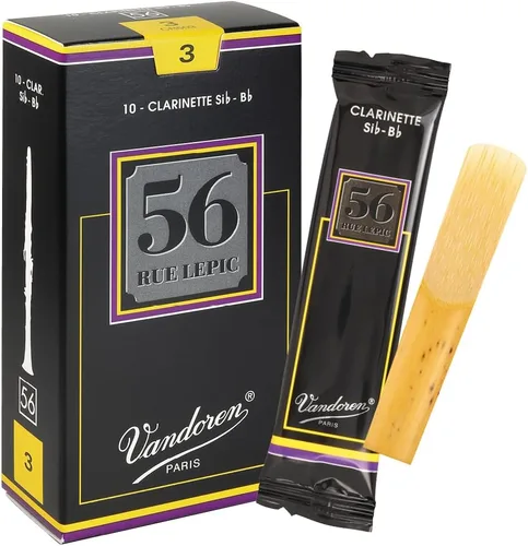 Miniatura 11 de Lengüetas Rue Lepic para clarinete 56 con resistencia 2.5 Vandoren CR5025 Bb, caja de 10.