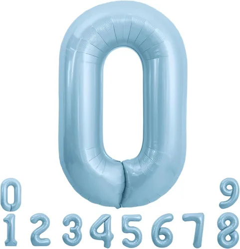 Miniatura 157 de TONIFUL 40 Inch Pastel Blue Number 8 Foil Balloons Large Mylar Foil Digital 8 Balloons for 8th Birthday, Gender Neutral Party, Baby Shower, Oro rosa