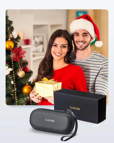 Miniatura 9 de Luxtude Estuche para Lentes de Contacto, Lindo Estuche para Gafas y Lentes de Contacto 2 en 1, Espejo Incorporado y Pinza y Botella de Solución