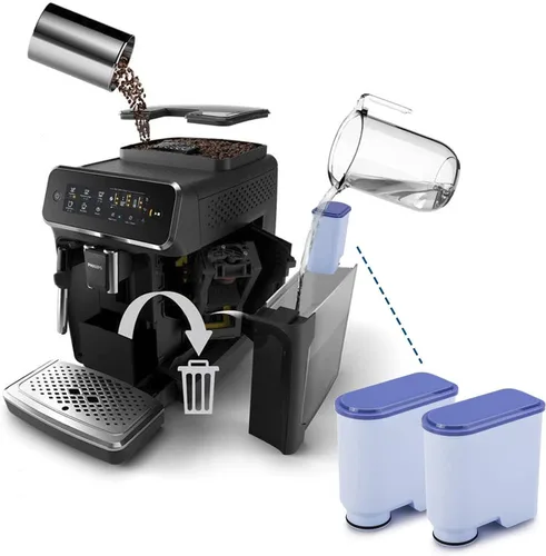 Miniatura 7 de Filtro de café compatible con Philips AquaClean,CA6903 Aqua Clean Filtro de agua para máquinas de café totalmente automáticas, agua dedicada a