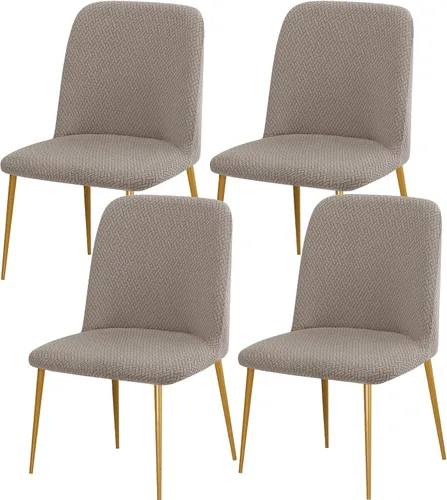 Miniatura 12 de Gollense Fundas de silla con respaldo curvado para comedor, fundas modernas de mediados de siglo, protector de asiento de silla semicírculo