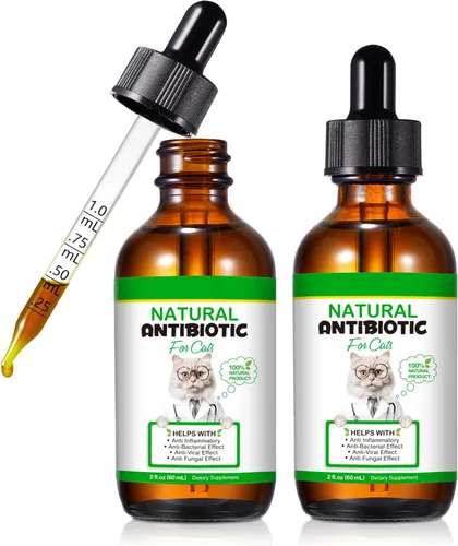 Miniatura 12 de Antibióticos para gatos, antibióticos para inyecciones para gatos, antibiótico natural para gatos para alivio inmune y de alergias, alivio