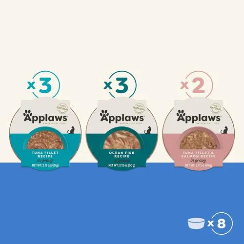 Miniatura 7 de Applaws Alimento húmedo natural para gatos en salsa, ingredientes limitados y naturales, alto contenido de proteínas sin aditivos artificiales