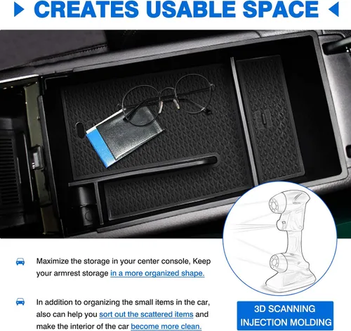 Miniatura 3 de Autorder Organizador de consola central para accesorios de línea Kia K5 GT 2021, 2022, 2023, 2024, 2025, 2026, Kia K5 GT, caja de almacenamiento