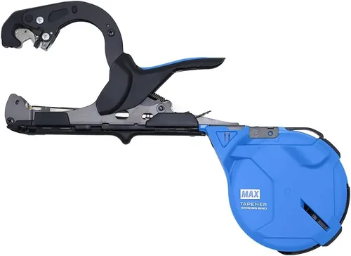 Miniatura 2 de Generic MAX HT-S45E - Kit de iniciación de herramienta de atado de plantas con cinta, grapas y cuchillas de repuesto, azul, HT-S45E-STARTER