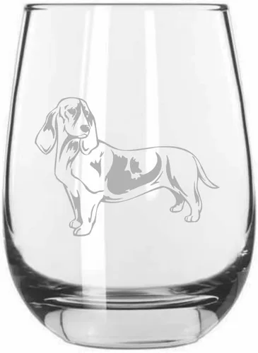 Miniatura 291 de Sakhalin Husky Dog - Copa de vino grabada personalizada de 15.25 onzas sin tallo