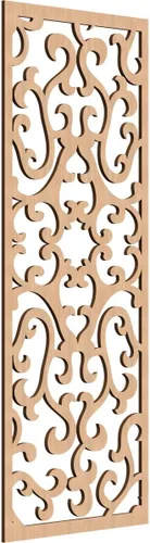 Miniatura 51 de Smithfield Paneles de pared decorativos de madera con calado, 13 3/8 pulgadas de ancho x 34 3/8 pulgadas de alto x 3/8 de alto, roble rojo rojo