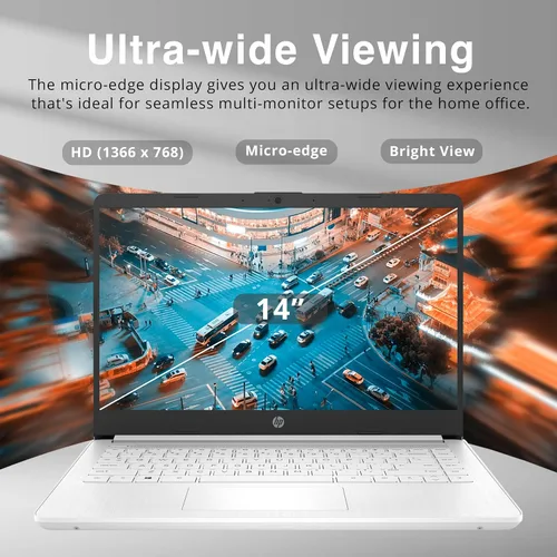 Miniatura 3 de HP Stream Laptop HD de 14 pulgadas, procesador Intel Celeron N4120, 8 GB de RAM, 128 GB eMMC, gráficos Intel UHD, cámara web 720p, WiFi, HDMI