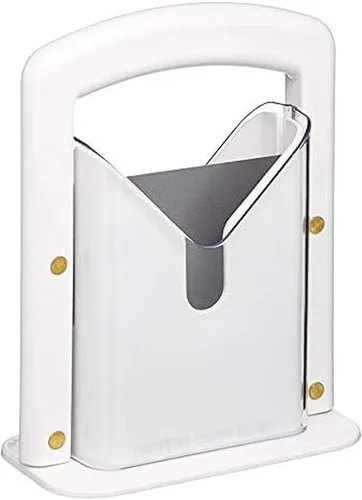 Hoan The Original Bagel Guillotine Slicer - Rebanadora de Hoja de Acero Inoxidable de 9.25 Pulgadas - Cortador de Bagel Seguro, Eficiente y Fácil