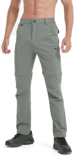 Miniatura 25 de Pantalones de senderismo para hombre, convertibles, con cremallera, ligeros, impermeables, de secado rápido, pesca al aire libre, viajes, safari