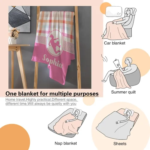 Miniatura 70 de Manta de fútbol para niñas, regalos de fútbol para niñas y niños, manta de franela de forro polar suave y cálida para niñas, regalos de fútbol