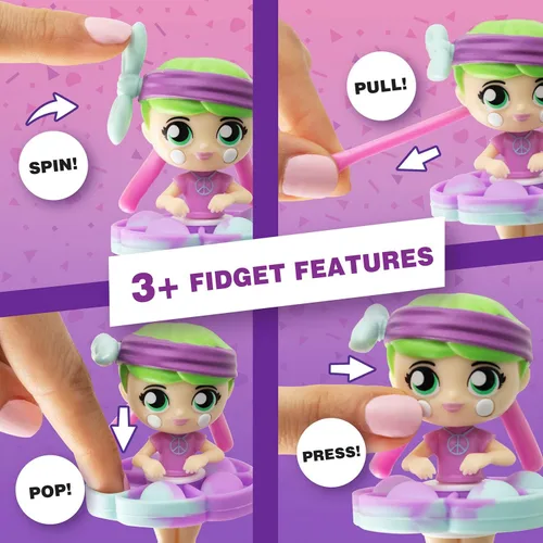 Miniatura 2 de Fashion Fidgets - Juguetes sensoriales para ansiedad – Paquete de 2 juguetes antiestrés para presionar – Alivio de la ansiedad y el estrés para niños