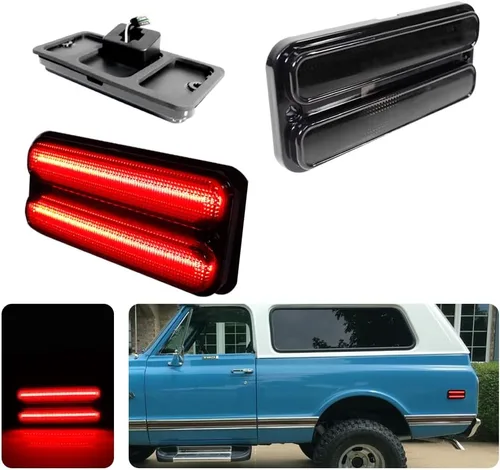 Miniatura 9 de Compatible con 1968 1969 1970 1971 1972 Chevy GMC Pickup Trucks Luces de Marcador Lateral del Parachoques Delantero/Trasero Completas Lámparas LED