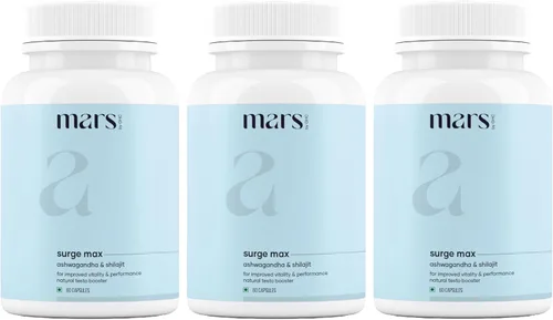 Miniatura 9 de Mars Surgemax Cápsulas naturales con Shilajit y Musli Safed Apoya la energía, la fuerza y la inmunidad para un estilo de vida activo 60