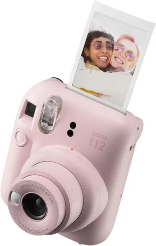 Miniatura 2 de Cámara instantánea Fujifilm Instax Mini 12 en color rosa floreciente, paquete de película Fuji Instax Mini (20 hojas) + estuche de transporte