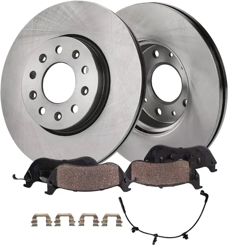 Miniatura 22 de Detroit Axle - Kit de freno trasero para Chevy Equinox Captiva Sport GMC Terrain Pontiac Torrent Saturn Vue Pinzas de freno de disco con soportes