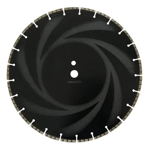 Miniatura 2 de Hoja de sierra de diamante de 12" para hierro dúctil, altura de segmento de 0.125", eje de 1