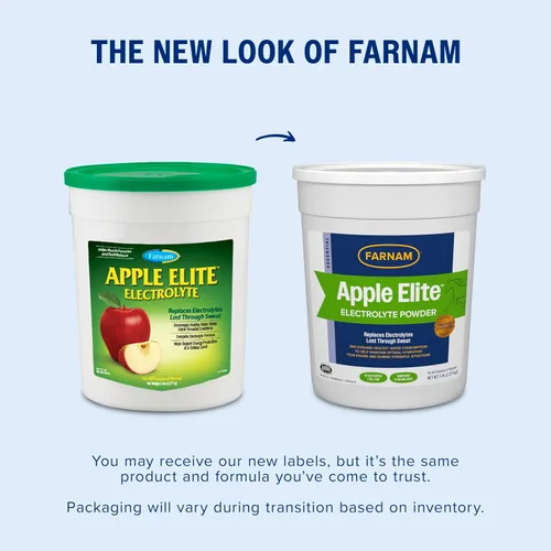 Miniatura 2 de Farnam Suplemento de electrolitos en polvo Apple Elite para caballos, reemplaza minerales vitales, fomenta la hidratación, sin azúcar añadida, 5