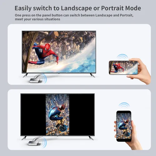 Miniatura 4 de Unitek Adaptador inalámbrico HDMI para pantalla Dongle, receptor de duplicación de pantalla 2.4G/5G 4K, dispositivo de transmisión de TV