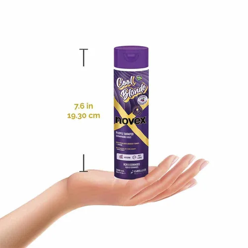 Miniatura 5 de NOVEX Cool Blonde Purple Toning Shampoo 10.1oz/ 10.1 fl oz - Champú morado neutraliza, tonifica con extracto de acai y ceramidas para cabello rubio