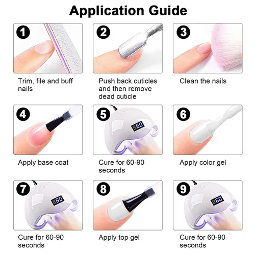 Miniatura 6 de RARJSM Esmalte de uñas de gel que brilla en la oscuridad, color blanco que brilla en la oscuridad, esmalte de uñas de gel luminoso para remojar UV