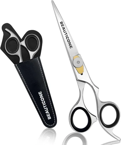 Miniatura 9 de Juego de tijeras de corte y adelgazamiento de cabello, tijeras de peluquería profesionales de 6.5 pulgadas para corte de pelo para hombres/mujeres