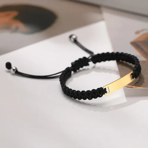 Miniatura 50 de Pulsera de barra para bebé: chapado en oro de 18 quilates, pulsera con placa de identificación personalizada para niños pequeños de mamá, nombre