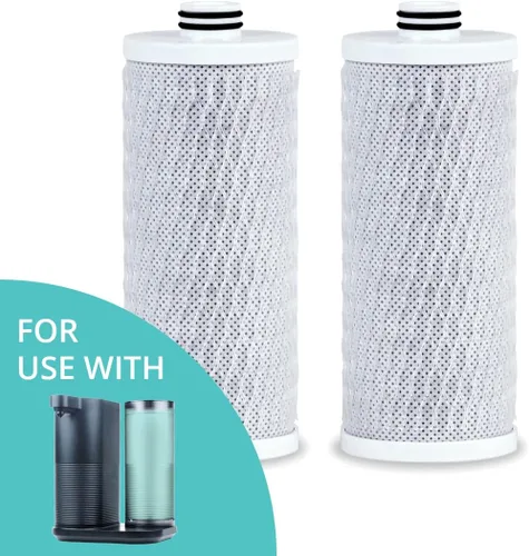 Aquasana Nuevo Cartucho de Filtro de Repuesto para Sistema Dispensador de Filtro de Agua de Encimera, Máquina de Agua Limpia - Paquete de 2 Filtro