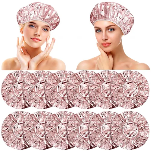 Miniatura 9 de 12 tapas de acondicionamiento profundo, papel de aluminio, reutilizables, para procesamiento del cabello, coloración del cabello, para uso