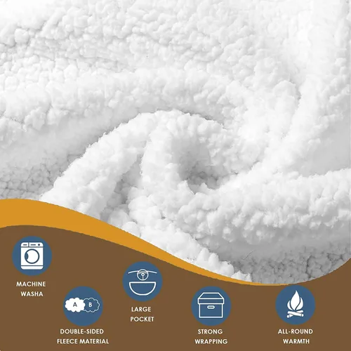 Miniatura 6 de Manta con capucha para adultos y niños, impresión original de franela de invierno, sudadera de gran tamaño, acogedora y cálida con capucha