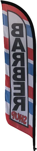 Miniatura 3 de Diseño personalizado hecho punto poliéster playa pluma bandera 11.2 pies promocional Swooper Banner sin postes y base Se Venden Colchones