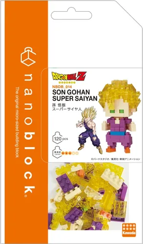 Miniatura 2 de nanoblock - Dragon Ball Z - Son Gohan Super Saiyan, kit de construcción de la serie de colección de personajes