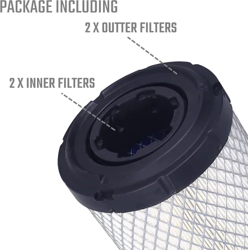 Miniatura 3 de 2x Kits de Filtros de Aire para John Deere M131802 M131803 Filtro de Aire Interior y Exterior para 1025R (NO TODOS LOS MODELOS) 2025R 2032R 3005
