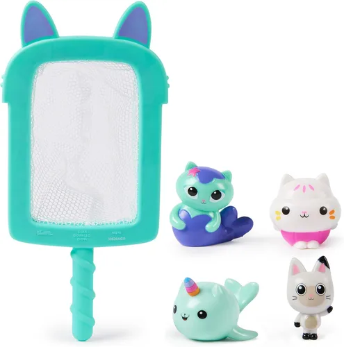 Swimways Gabby's Dollhouse - Juego de buceo y atrapar, accesorios de piscina y juguetes de piscina para niños, suministros para fiestas en la