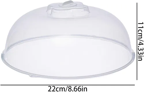 Miniatura 6 de Cubierta de salpicaduras de microondas para alimentos – Cubierta grande para alimentos para microondas – Cubierta protectora de placa a prueba