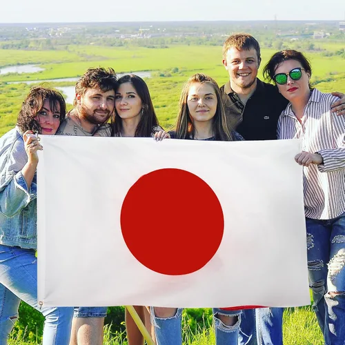 Miniatura 3 de DANF - Bandera de Japón de poliéster grueso de 3 x 5 pies, resistente a la decoloración, ojales de latón, cabecera de lona, banderas nacionales