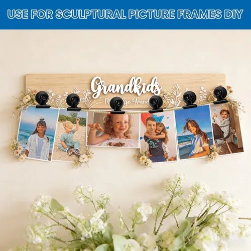 Miniatura 2 de DIYMAG Clips magnéticos, paquete de 20 imanes para nevera, marco de fotos personalizado, collage para portarretratos de crucero resistente, regalo