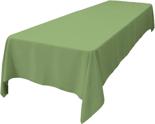 Miniatura 34 de LA Linen Mantel rectangular lavable de popelín de poliéster, resistente a las manchas y a las arrugas, cubierta de mesa 60x84, mantel de tela