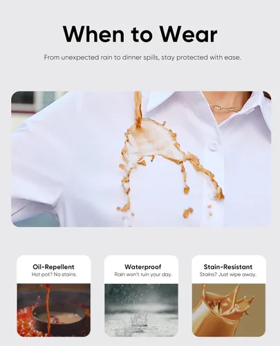 Miniatura 4 de siliteelon Button Down Shirts for Women: Slim Fit Stain Shield 3/4 Sleeve Dress Shirt Formal Work Button Up Blouses