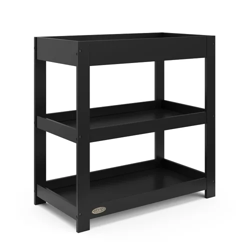 Miniatura 7 de Graco Cambiador personalizable con cambiador resistente al agua (negro) – Cabecera moderna personalizable plana o clásica arqueada, cambiador