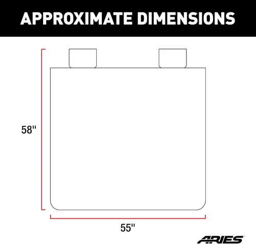 Miniatura 2 de ARIES 3146-18 Seat Defender 58 pulgadas x 55 pulgadas, protector universal impermeable marrón para asiento de coche